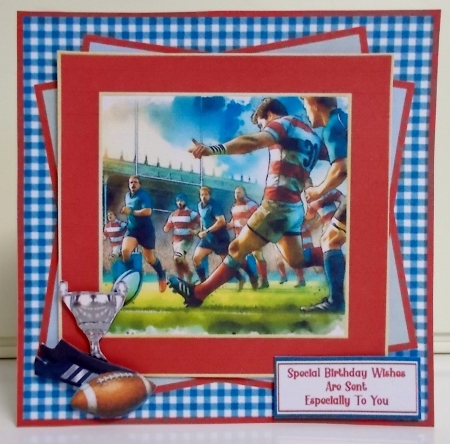 Rugby Match - 7x7 Mini Kit by Pam Stubley