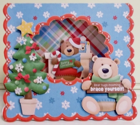 Novembear Tent Card with Envelope by Pam Stubley