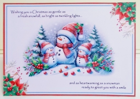 Snowman Smiles Coming Your way This Christmas day by Pam Stubley