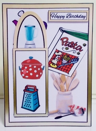 Bookmark card Cookery by Pam Stubley