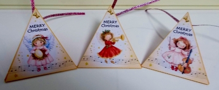 Musician Angels Triangular Treat Boxes by Pam Stubley