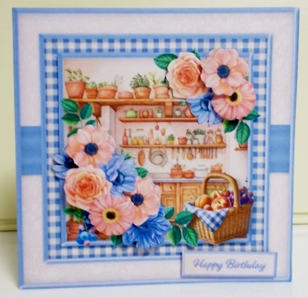 Cottage Kitchen - Decoupage Card Mini Kit by Pam Stubley