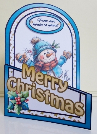 Cutaway Whimsical Snowman by Pam Stubley