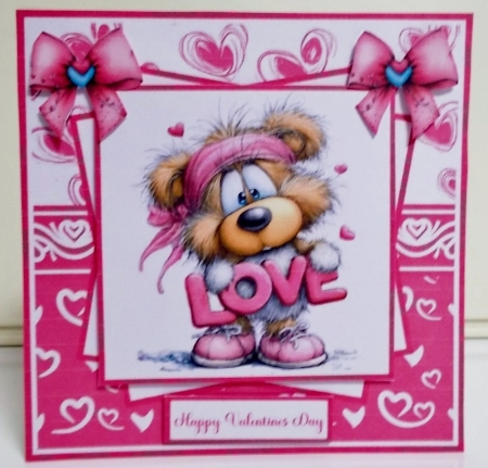 Valentine Animals #1 Mini Kit 6x6 (4) by Pam Stubley