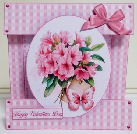 Azalea Flowers Cut-out Front Card Mini Kit by Pam Stubley