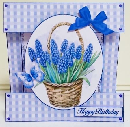 Grape-Hyacinth Cut-out Front Card Mini Kit 2 by Pam Stubley
