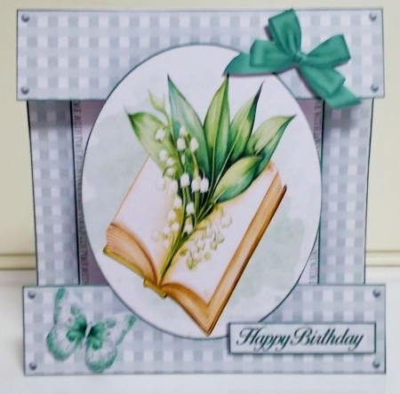 Lily Of The Valley  Cut-out Front Card Mini Kit 2 by Pam Stubley