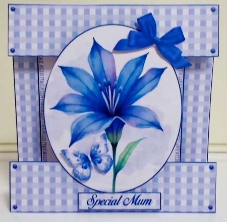 Little Bluebell Cut-out Front Card Mini Kit by Pam Stubley