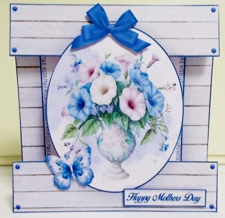 Morning Glory Cut-out Front Card Mini Kit  by Pam Stubley