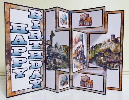 Shutter Surprise Vintage Trains by Pam Stubley