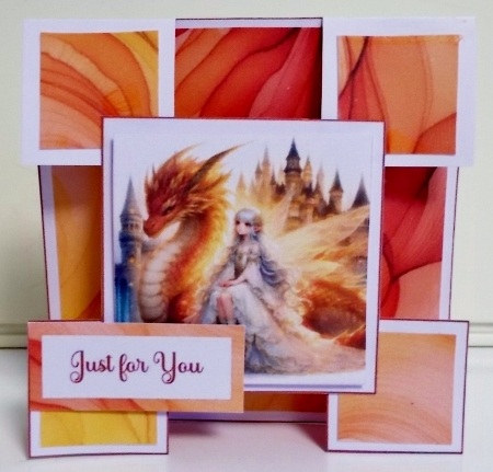 Fantasy Dragon & Fairy Birthday Easel Card Kit – Printable Layered Card, Magical Fantasy Birthday, Craftsuprint Download by Pam Stubley