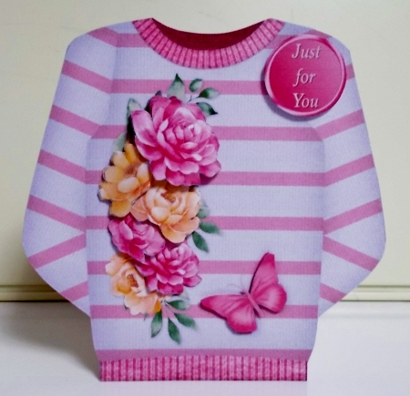 Pink and Yellow Flowers - Jumper Card Mini Kit by Pam Stubley
