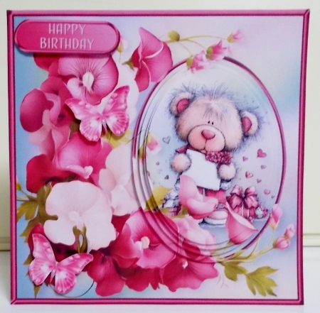 With Love from Teddy - Pyramid Card Mini Kit by Pam Stubley