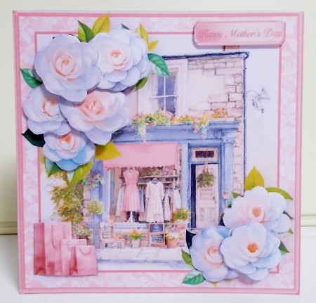 The Little Dress Shop - Decoupage Card Mini Kit by Pam Stubley