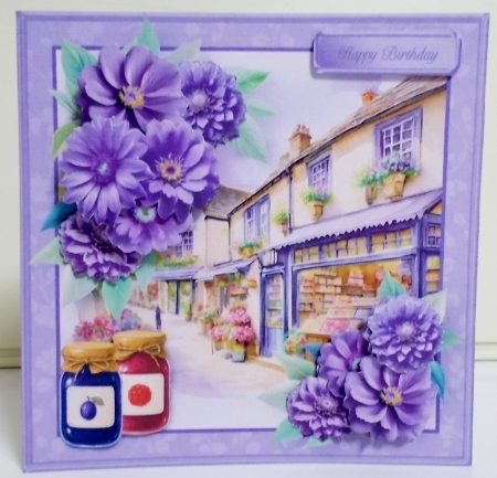 The Village Shops - Decoupage Card Mini Kit  by Pam Stubley