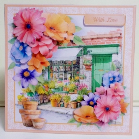 The Wee Flower Shop - Decoupage Card Mini Kit  by Pam Stubley