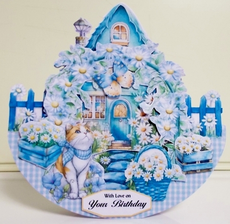 Spring Blues 8  Rocker by Pam Stubley
