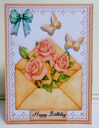 5x7 Roses Envelope Mini Kit by Pam Stubley
