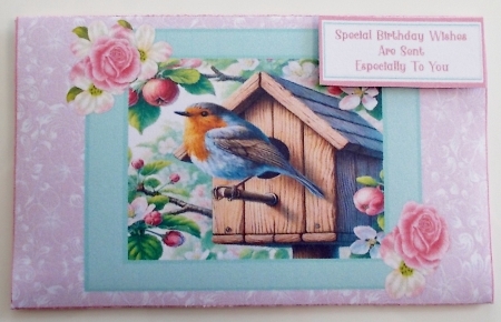 Robin Summer Birdhouse - Money Wallet by Pam Stubley