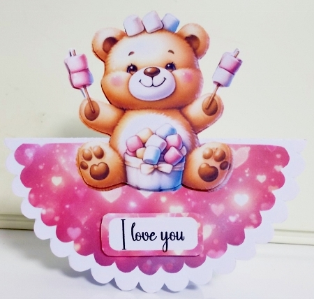 teddy bear culbuto 3d  by Pam Stubley
