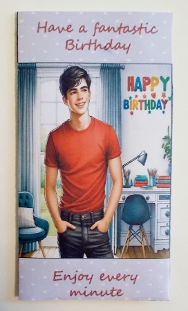 MALE TEENAGER GIFT VOUCHER WALLET by Pam Stubley