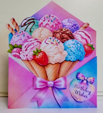Pastel Ice Cream Envelope & Whimsical Sweet Treat Printable by Pam Stubley
