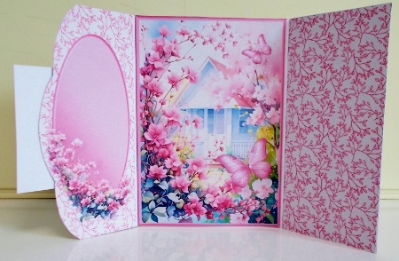 Summerhouse - Tuck-in Gatefold Card Mini Kit by Pam Stubley