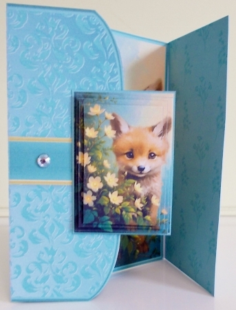 Little Fox - Tuck-in Gatefold Card Mini Kit by Pam Stubley