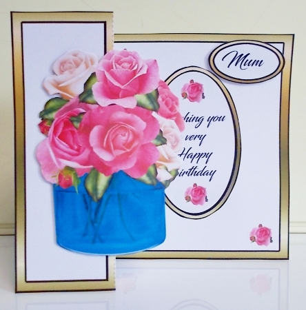 SFB Pink & white roses by Pam Stubley