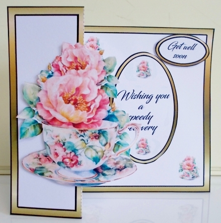 SFB Vintage roses teacup by Pam Stubley