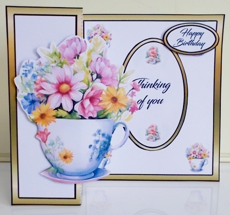 SFB Summer blooms teacup by Pam Stubley