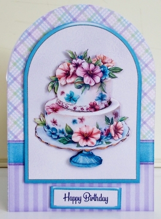 Birthday Cake Cut And Fold Card Kit-1 by Pam Stubley