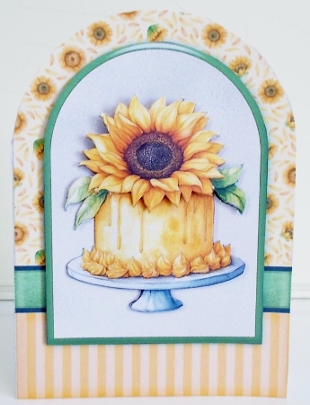 Birthday Cake Cut And Fold Card Kit-9 by Pam Stubley
