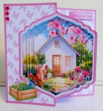 Garden Hideaway - Offset Front Card Mini Kit by Pam Stubley