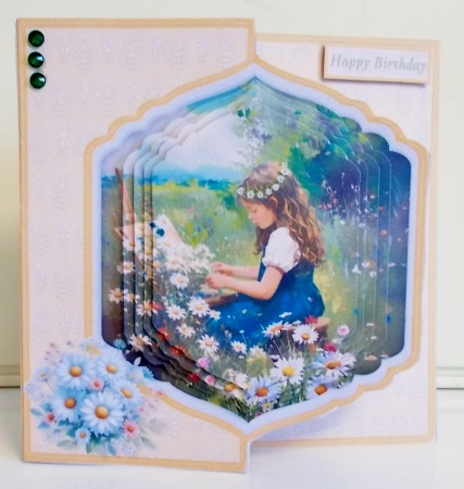 Making Daisy Chains - Offset Front Card Mini Kit by Pam Stubley