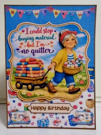 Material Girl 5x7 by Pam Stubley