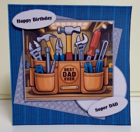 Quick Male Card Best Dad Ever by Pam Stubley