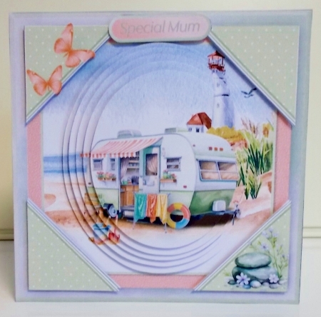 Caravan Holiday - Corner Card Mini Kit by Pam Stubley