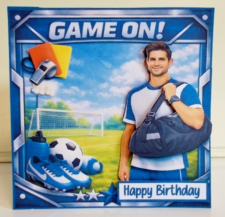 Football game on 6x6 by Pam Stubley