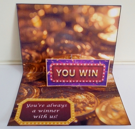 3D Pop-up Casino Winner Birthday Card Mini Kit by Pam Stubley