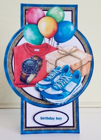 Shaped Card TopperBirthday Boy Mini Kit by Pam Stubley