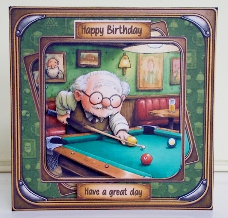 Chalk up that cue 6x6 by Pam Stubley