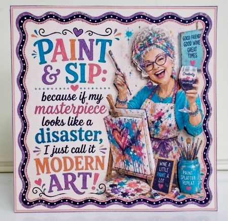 Paint & Sip Mini Kit  by Pam Stubley