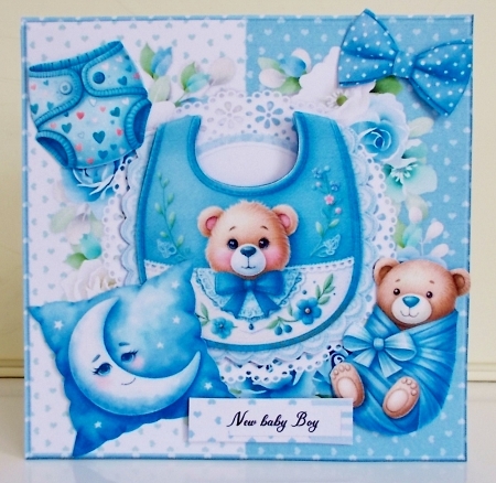 New Baby Boy Bib Mini Kit by Pam Stubley