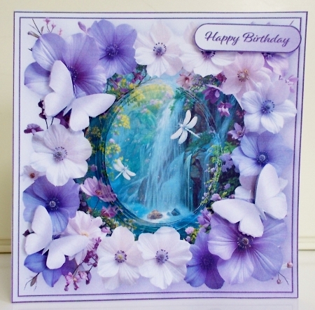 The Waterfall - Flower Frame Card Mini Kit by Pam Stubley