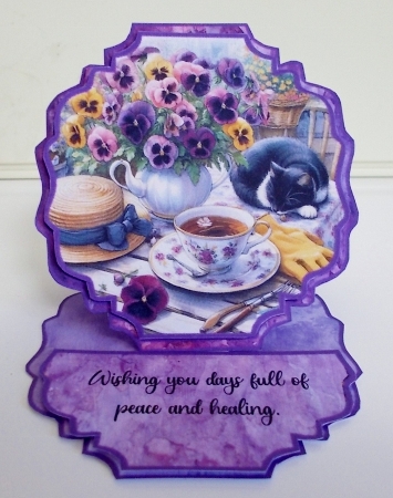 Peaceful Kitty Easel Card Multi-Purpose Mini KIt by Pam Stubley