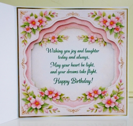 swan birthday insert by Pam Stubley