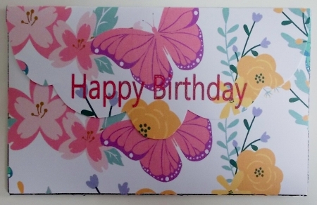 Female gift wallet with butterflies by Pam Stubley