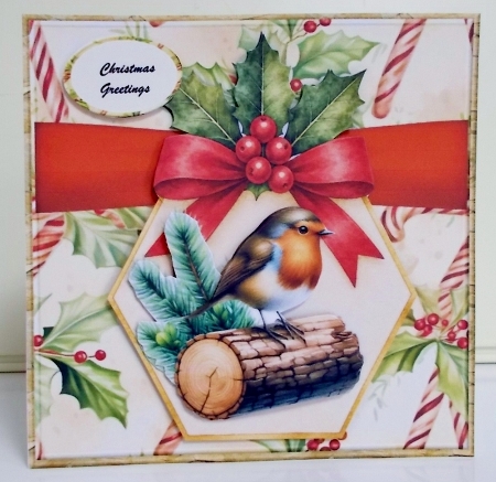 Vintage Christmas Robin   Mini Kit by Pam Stubley