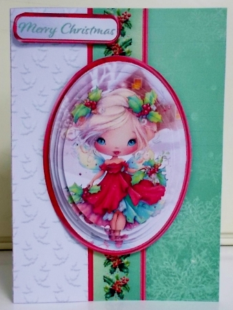 The Holly Fairy - 5 x 7 Pyramid Card Mini Kit by Pam Stubley